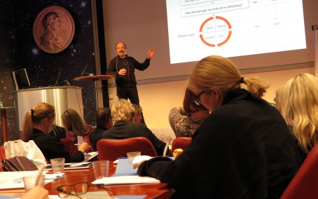 Ulf Andersson, Memeologen, Västerbottens läns landsting, talade om att använda lärande som ledarskapsmetod.